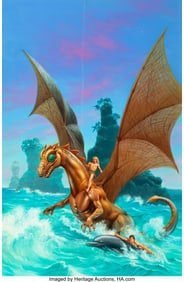 18050&colon; Rowena Morrill &lpar;American&comma; 1944-2021&rpar; Dolphins of