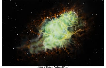 18064&colon; Unknown Artist &lpar;20th Century&rpar; Nebula&comma; 1984 Acryl