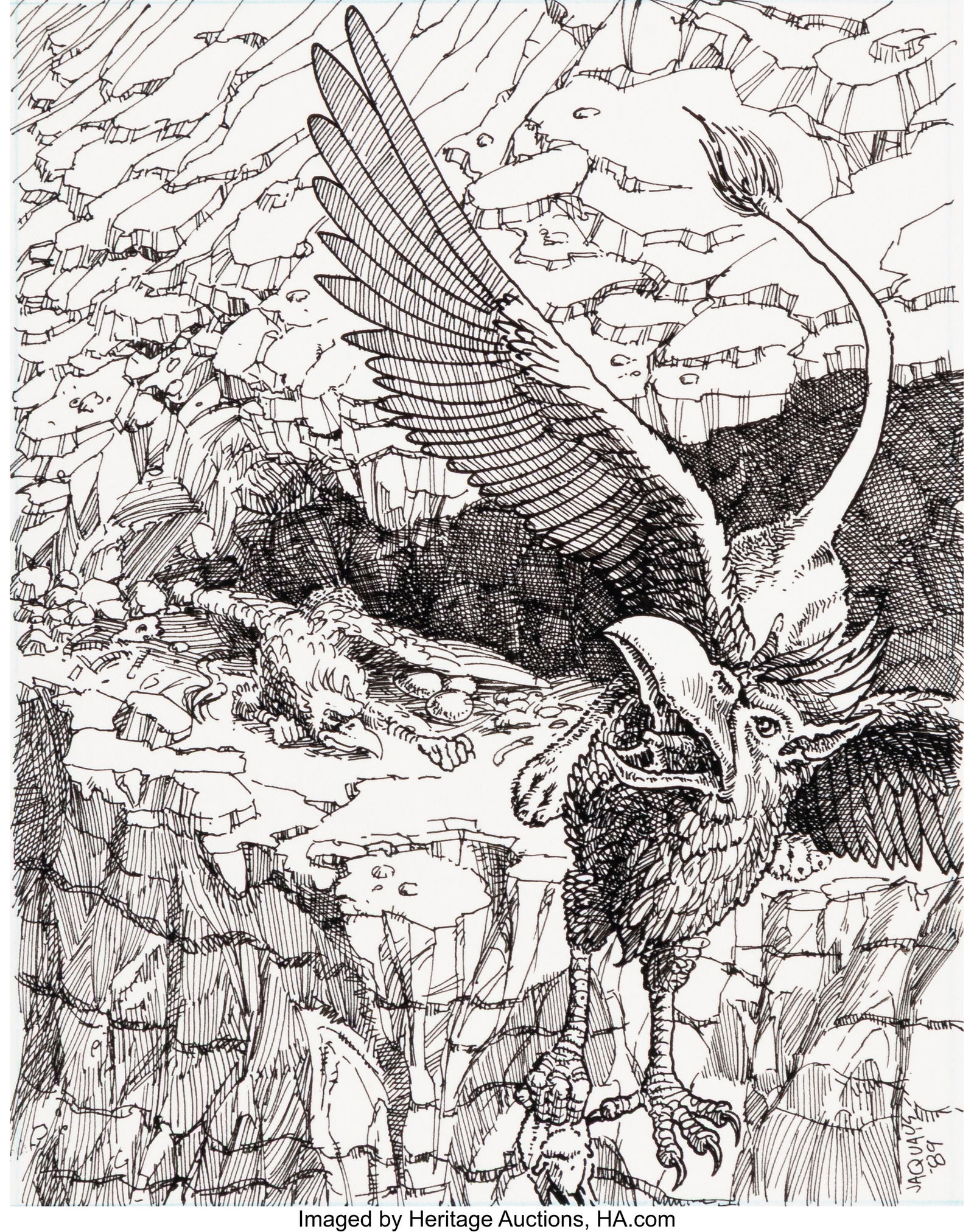 Jennell Jaquays (American, 1956-2024) Lair of th (1 of 4)