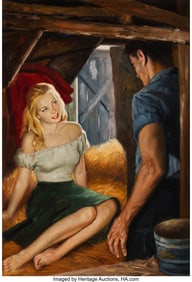 18129&colon; Julian Paul &lpar;American&comma; b&period; 1921&rpar; Farm Girl paperb