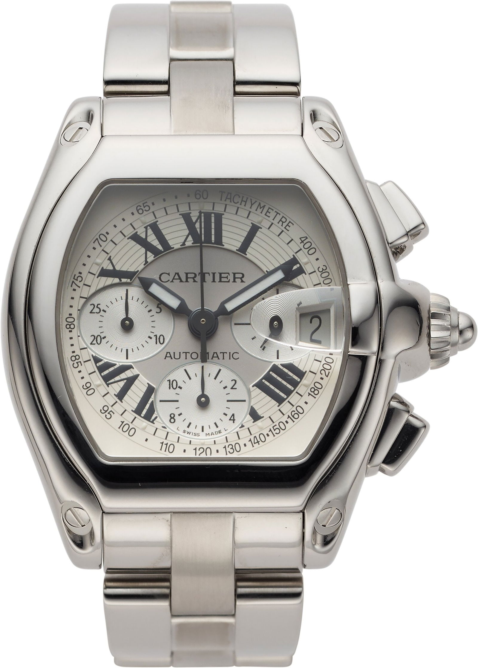 Cartier Roadster Chronograph Stainless Steel Wri (1 of 3)