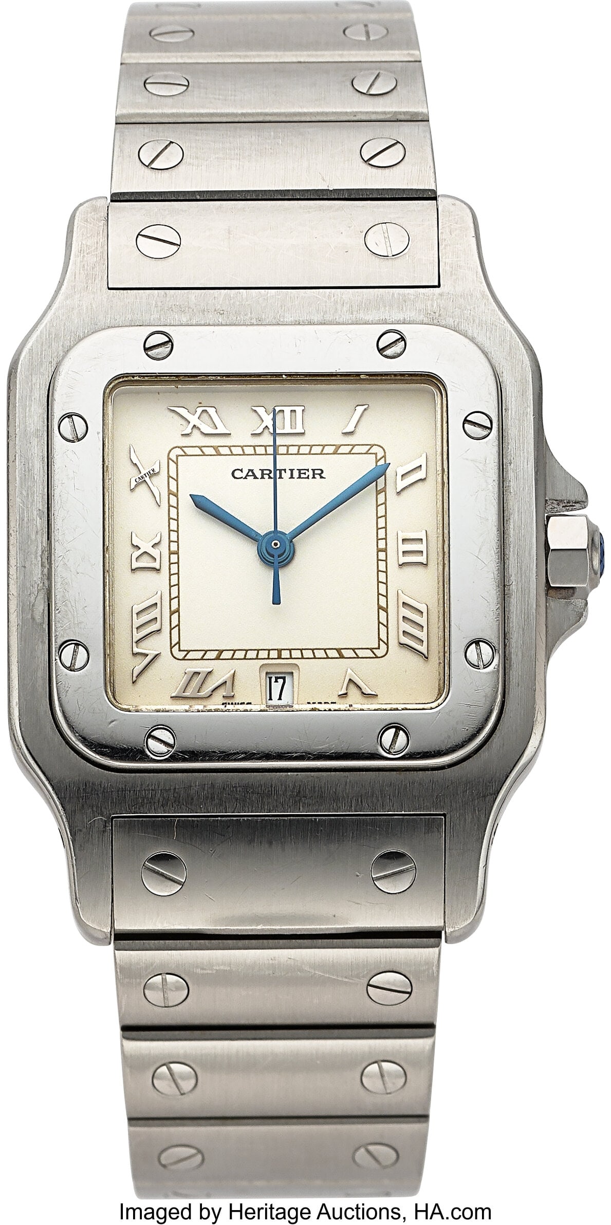 Cartier Santos Galbee Steel Wristwatch  Case: 29 (1 of 4)