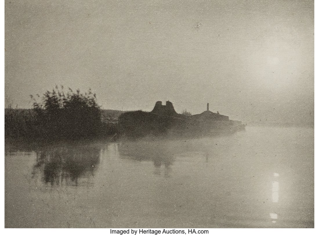 Peter Henry Emerson (British, 1856-1936) The Wak: Peter Henry Emerson (British, 1856-1936) The Waking River (Plate X) (from Marsh Leaves), 1895 Photogravure 2-3/4 x 3-1/2 inches (7.0 x 8&p
