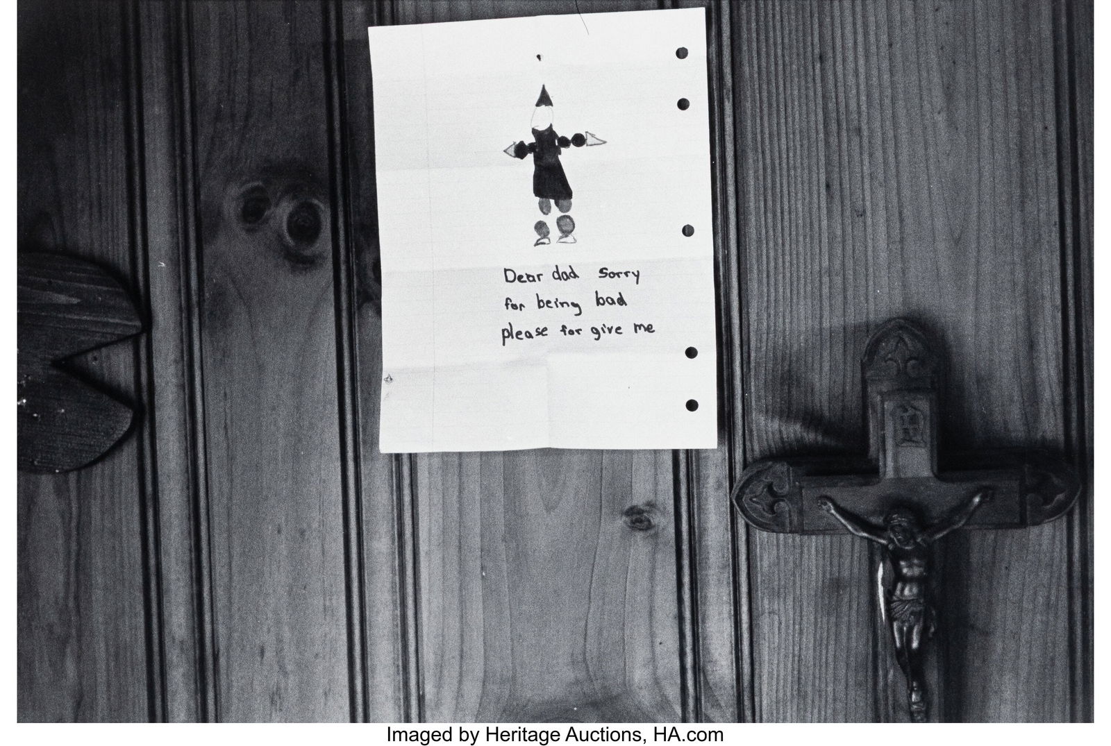 Larry Clark (American, b. 1943) Dear Dad, Sorry. (1 of 3)