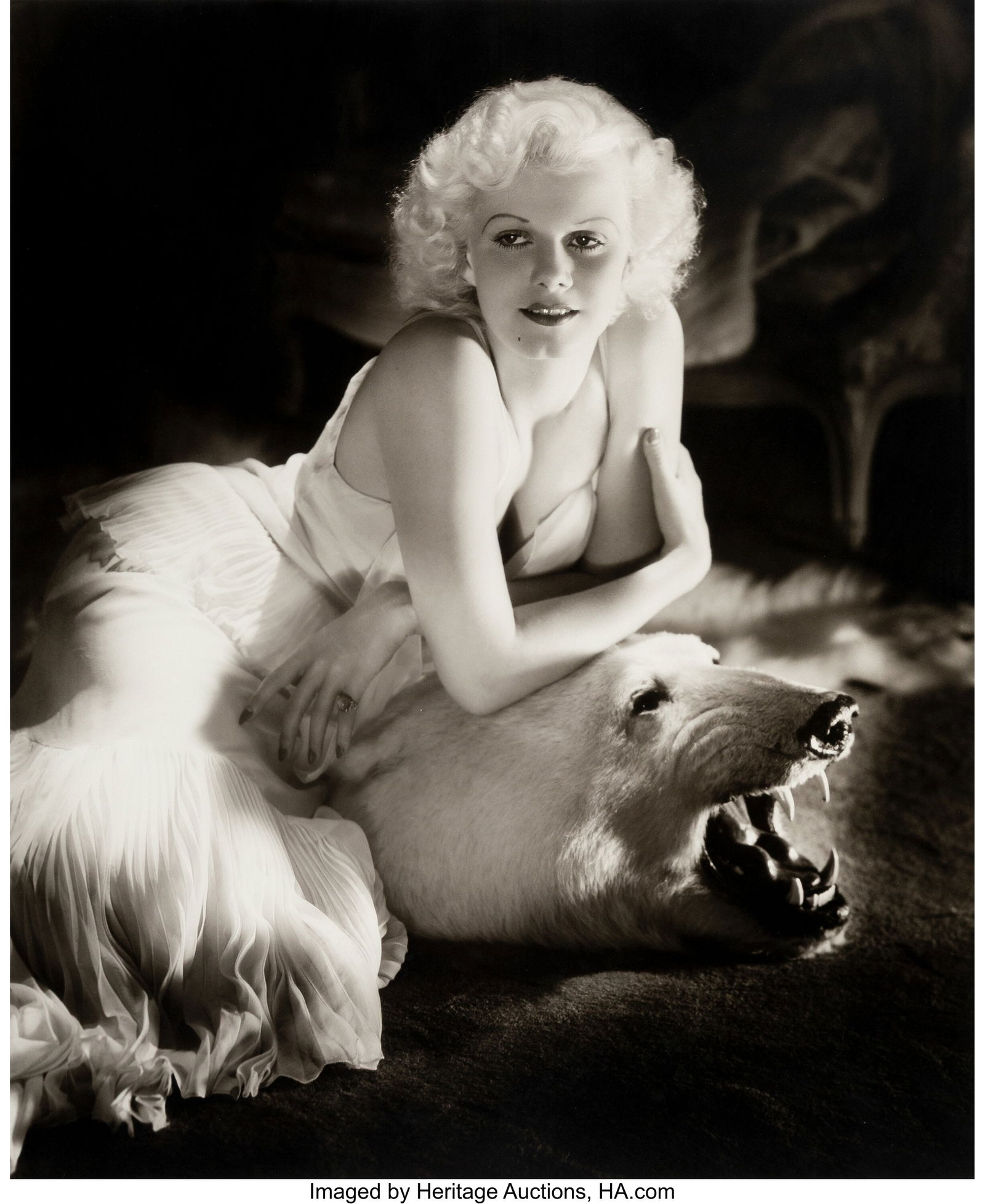 George Hurrell (American, 1904-1992) Jean Harlow: George Hurrell (American, 1904-1992) Jean Harlow, 1934 Gelatin silver print, printed later 18-3/4 x 15-3/4 inches (47.6 x 40.0 cm) (ima