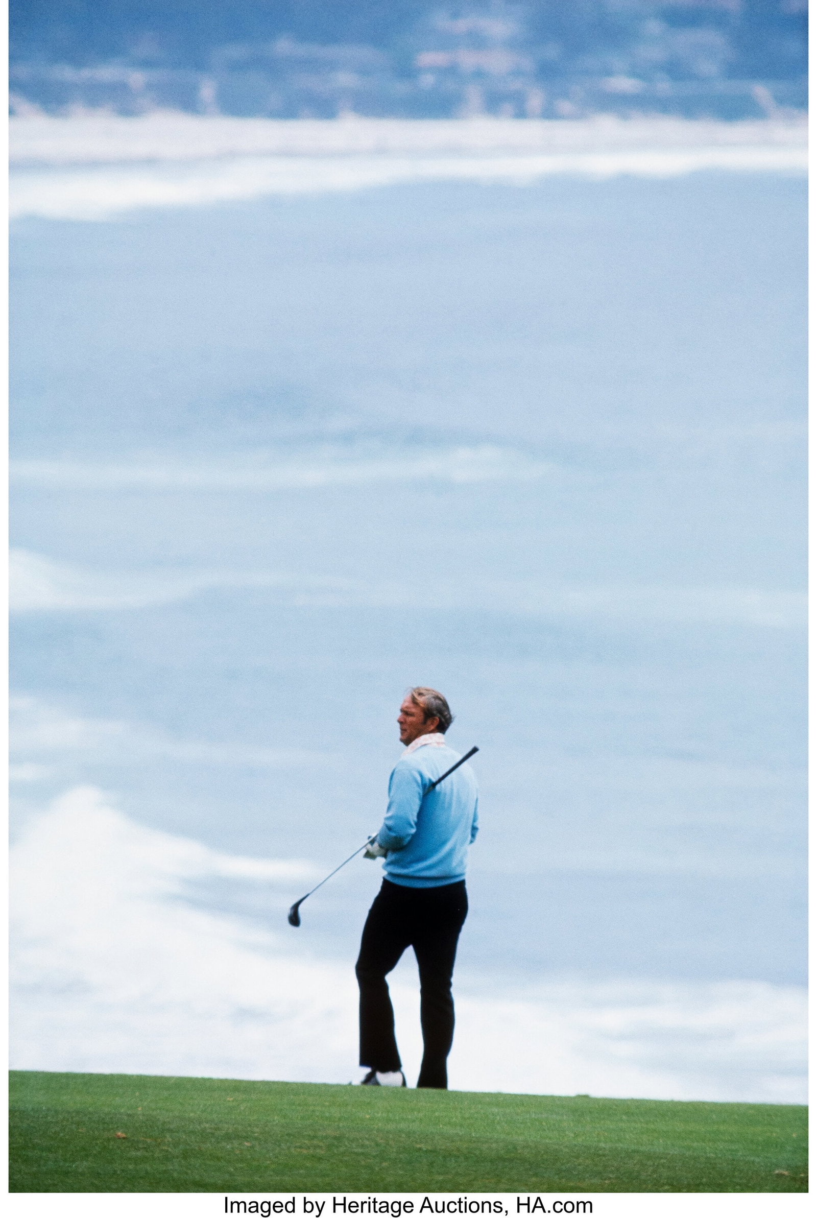 Walter Iooss (American, b. 1943) Arnold Palmer, : Walter Iooss (American, b. 1943) Arnold Palmer, Pebble Beach, 1967 Digital pigment print, printed later 22 x 15 inches (55.9 x 38.1 cm)