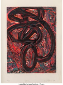 40003&colon; Louise Fishman &lpar;1939-2021&rpar; Glider&comma; 1984 Woodcut 