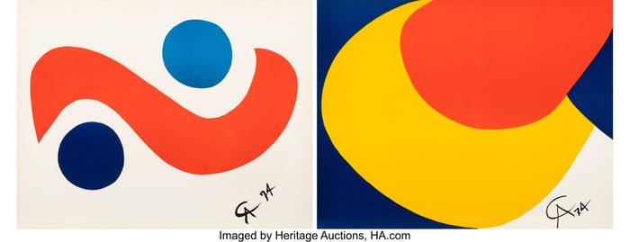 40009&colon; Alexander Calder &lpar;1898-1976&rpar; Two Works&comma; from Fly