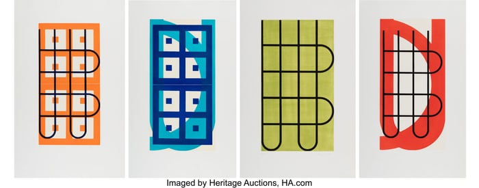 40014&colon; Andrew Spence &lpar;b&period; 1947&rpar; A Group of Four Works&comma; 1