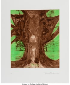 40023&colon; Huma Bhabha &lpar;b&period; 1962&rpar; Tree&comma; 2017 Photogravure an