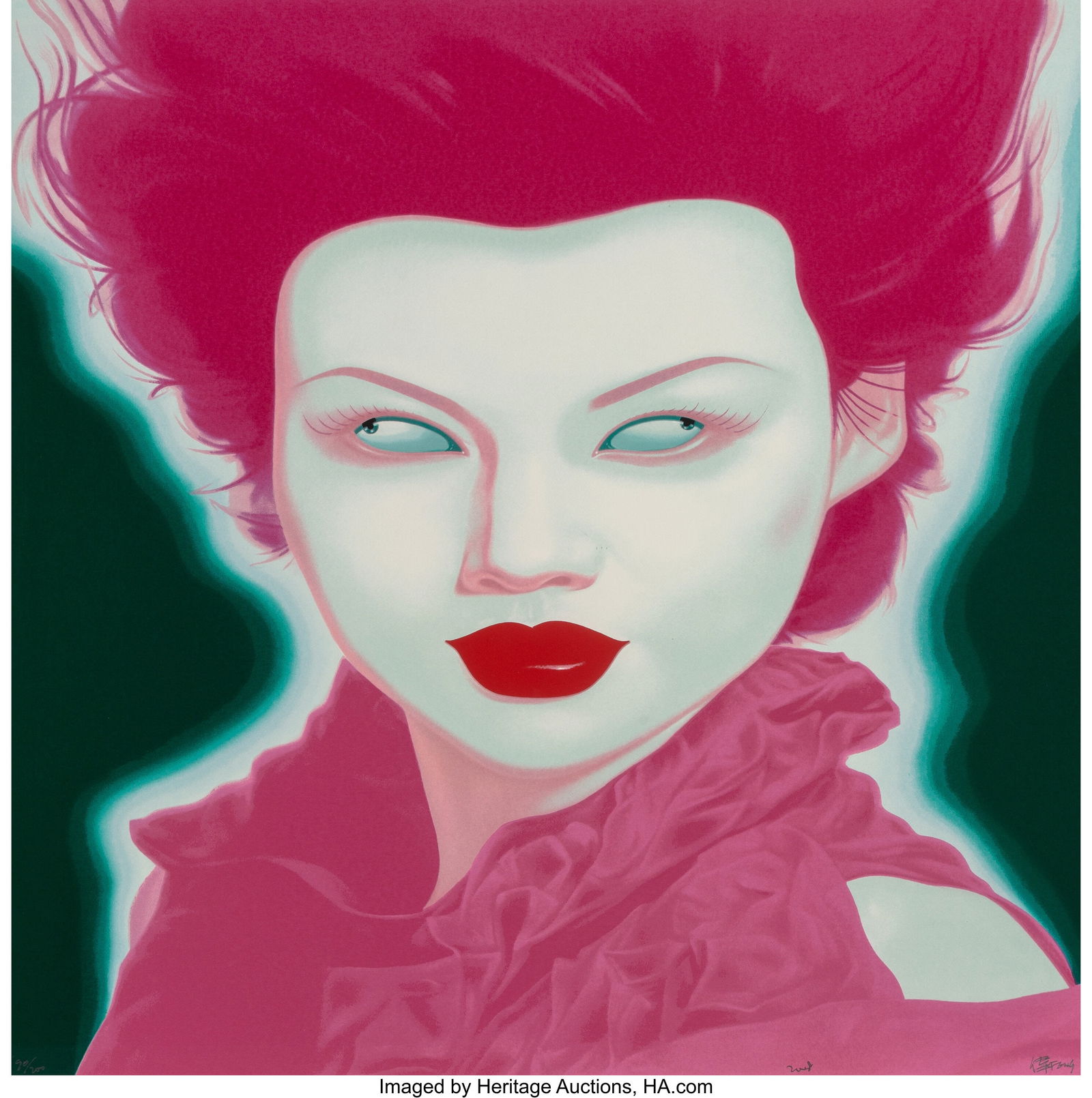 Feng Zhengjie (b. 1968) Chinese Portrait No. 38, (1 of 1)