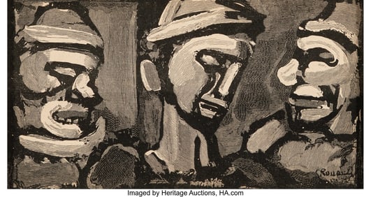 40033&colon; Georges Rouault &lpar;1871-1958&rpar; Page 105 - Clowns&comma; f