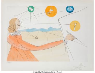 40055&colon; Salvador Dalí &lpar;1904-1989&rpar; Dalínean Prophecy&comma; 1