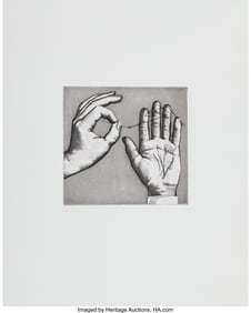 40057&colon; Sean Mellyn &lpar;b&period; 1965&rpar; Road Map&comma; 2003 Etching wit