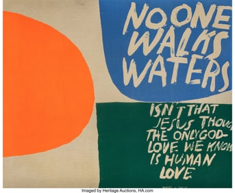 40073&colon; Corita Kent &lpar;1918-1986&rpar; No One Walks Waters&comma; 196