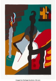 40082&colon; Jacob Lawrence &lpar;1917-2000&rpar; Contemplation&comma; from T