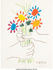 40088&colon; After Pablo Picasso Bouquet de fleurs &lpar;Bouquet o