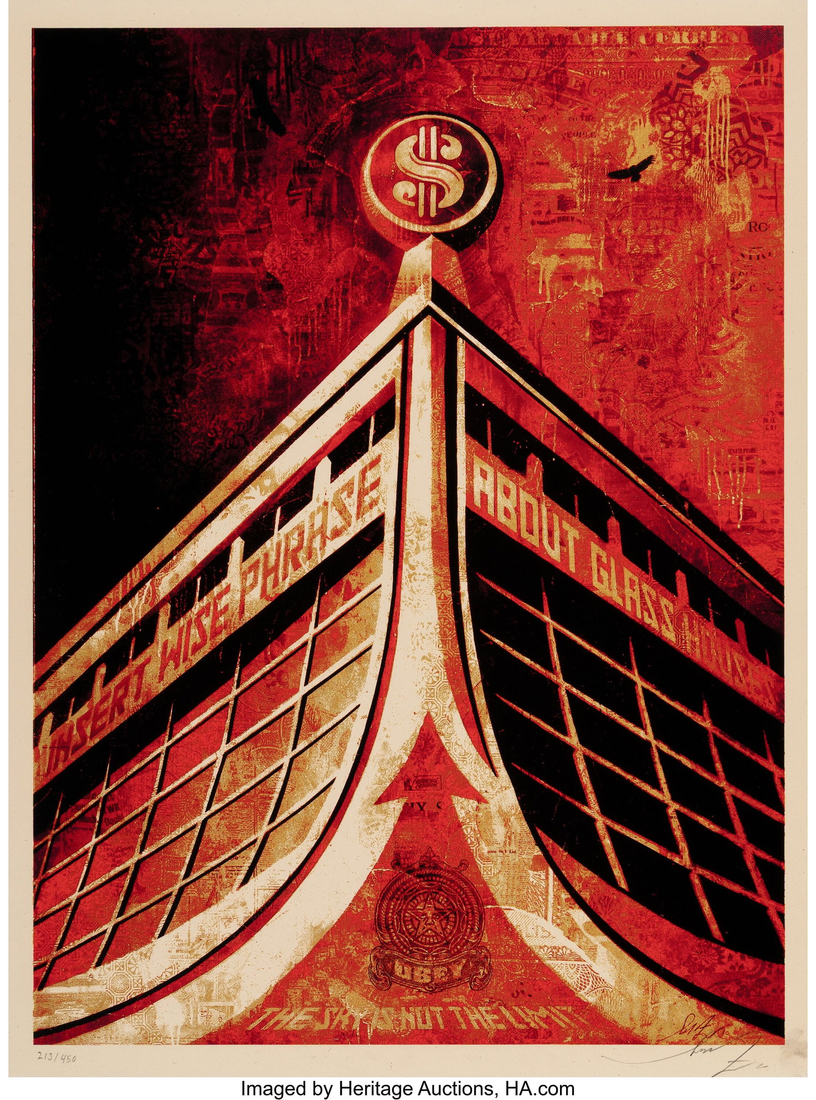 Shepard Fairey (b. 1970) Glass Houses, 2010 Scre (1 of 1)