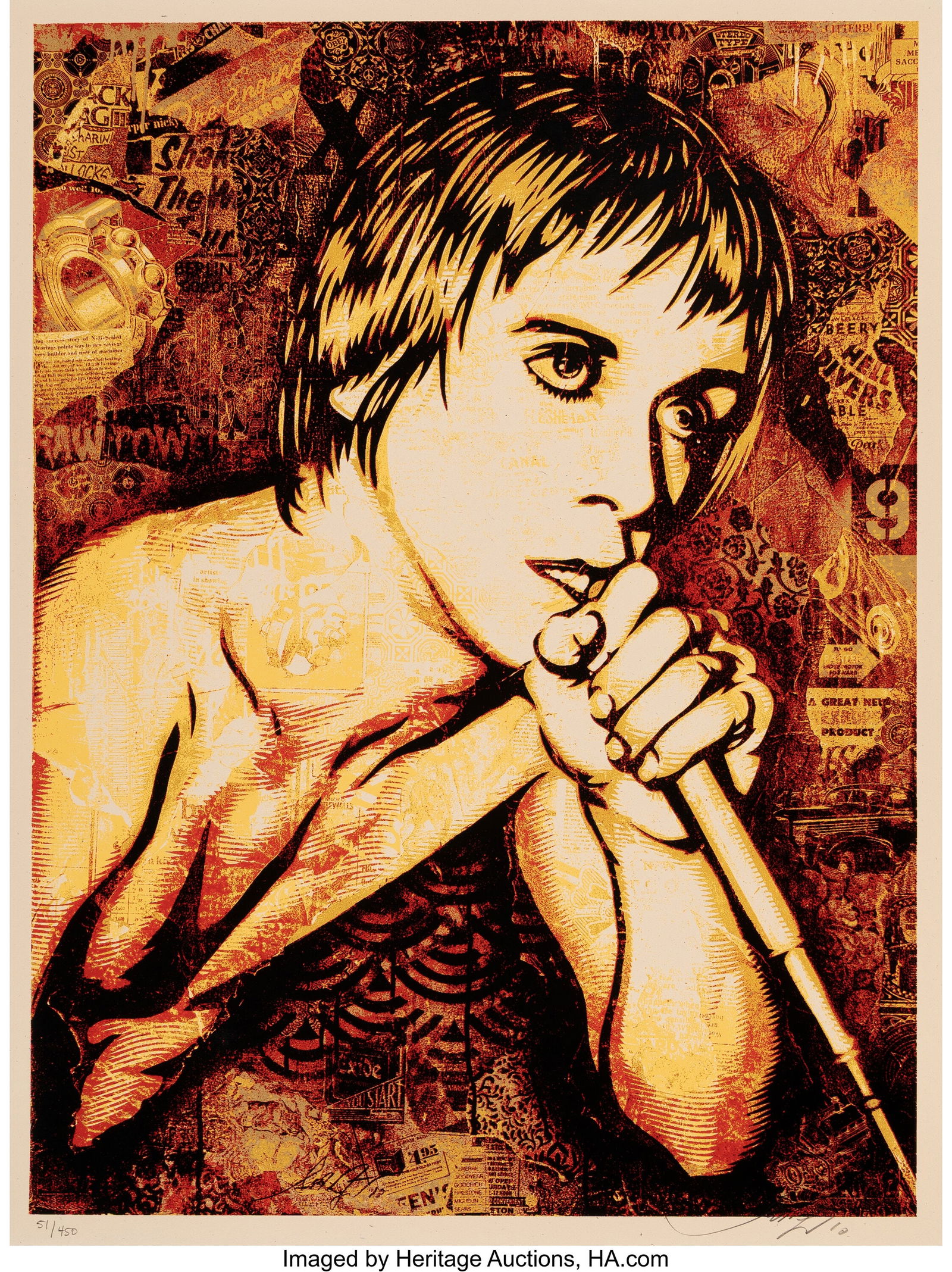 Shepard Fairey (b. 1970) Iggy Pop, 2010 Screenpr (1 of 1)