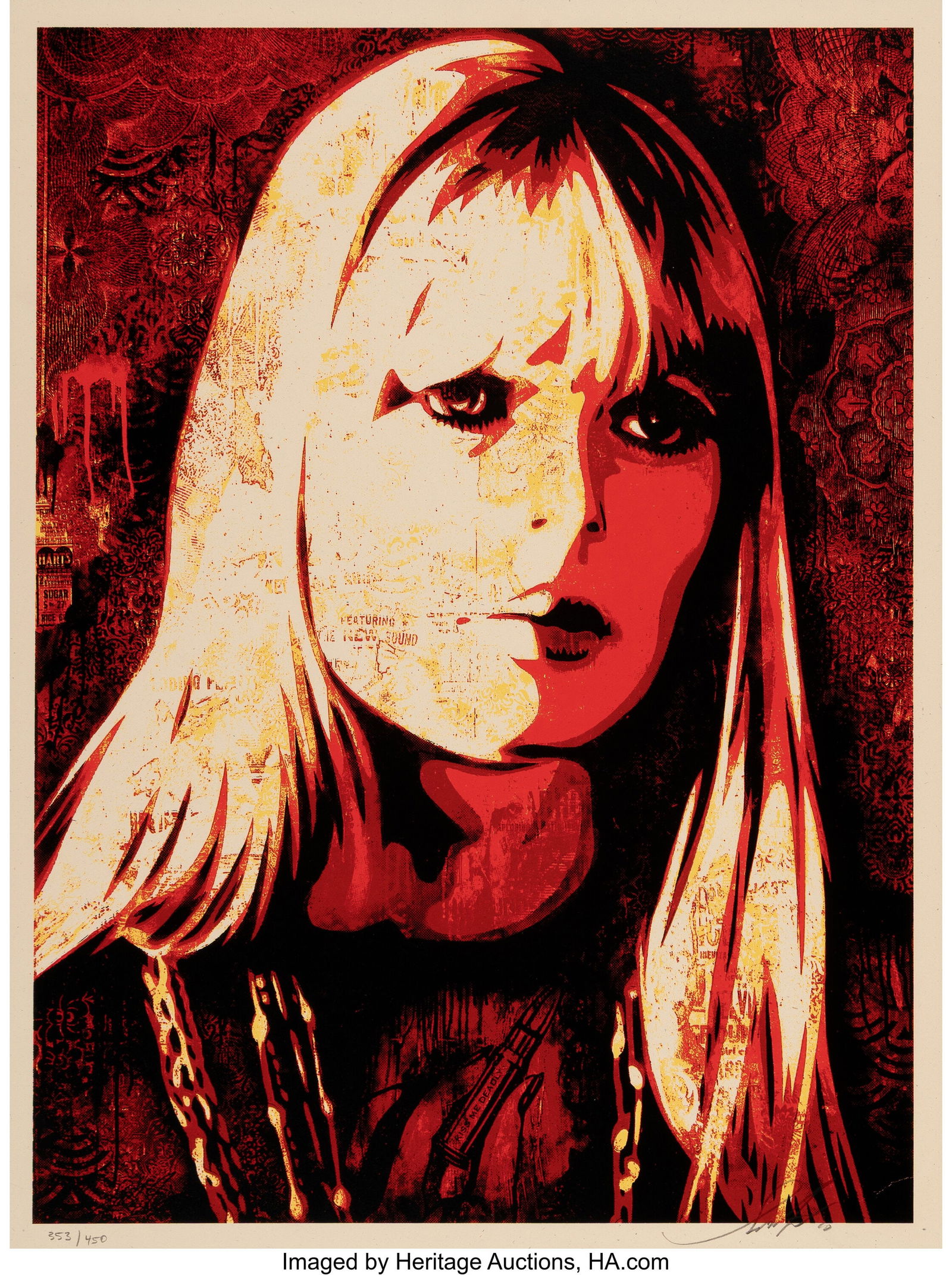 Shepard Fairey (b. 1970) Nico, 2010 Screenprint (1 of 1)
