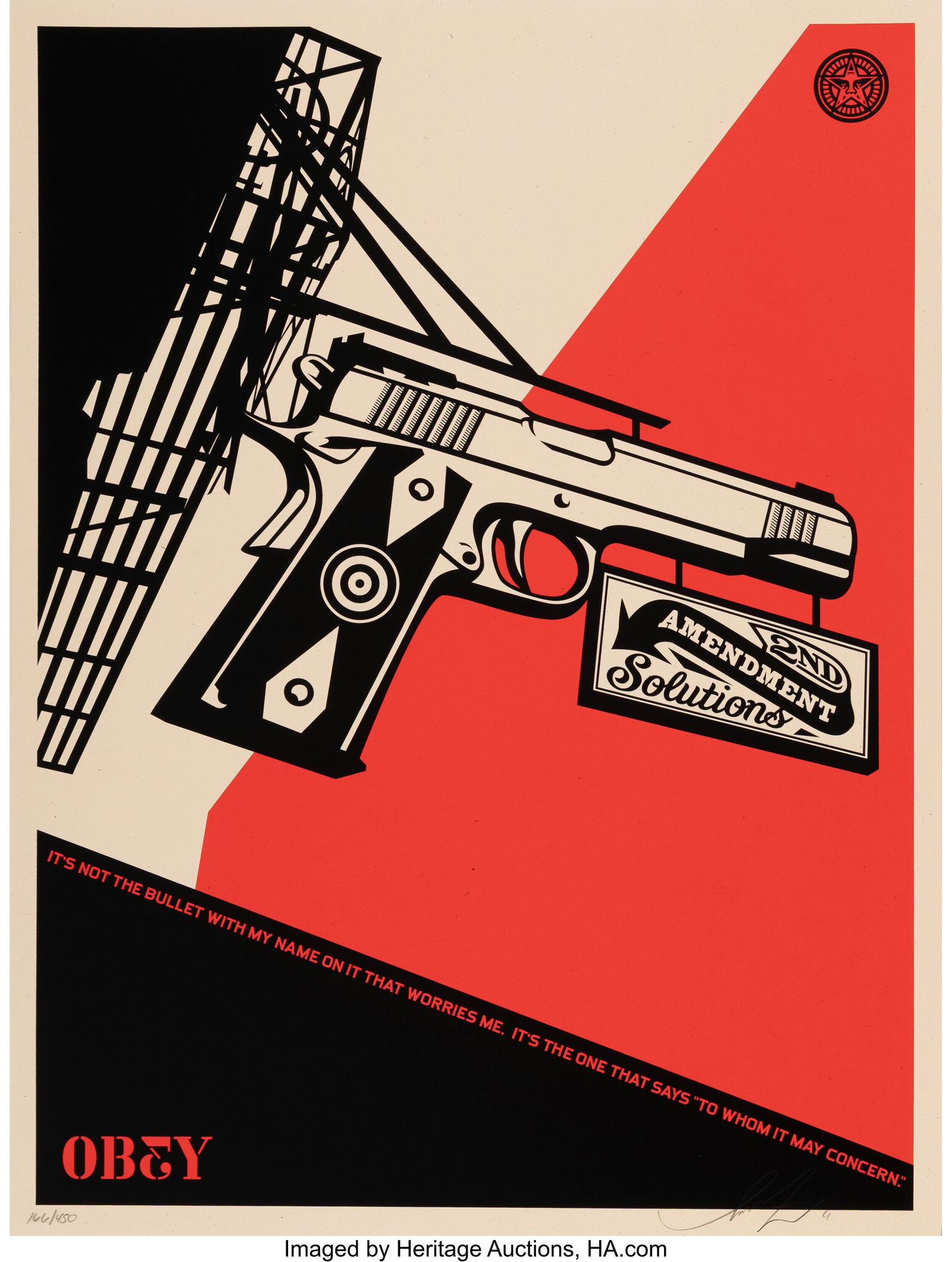 Shepard Fairey (b. 1970) 2nd Amendment Solutions (1 of 1)