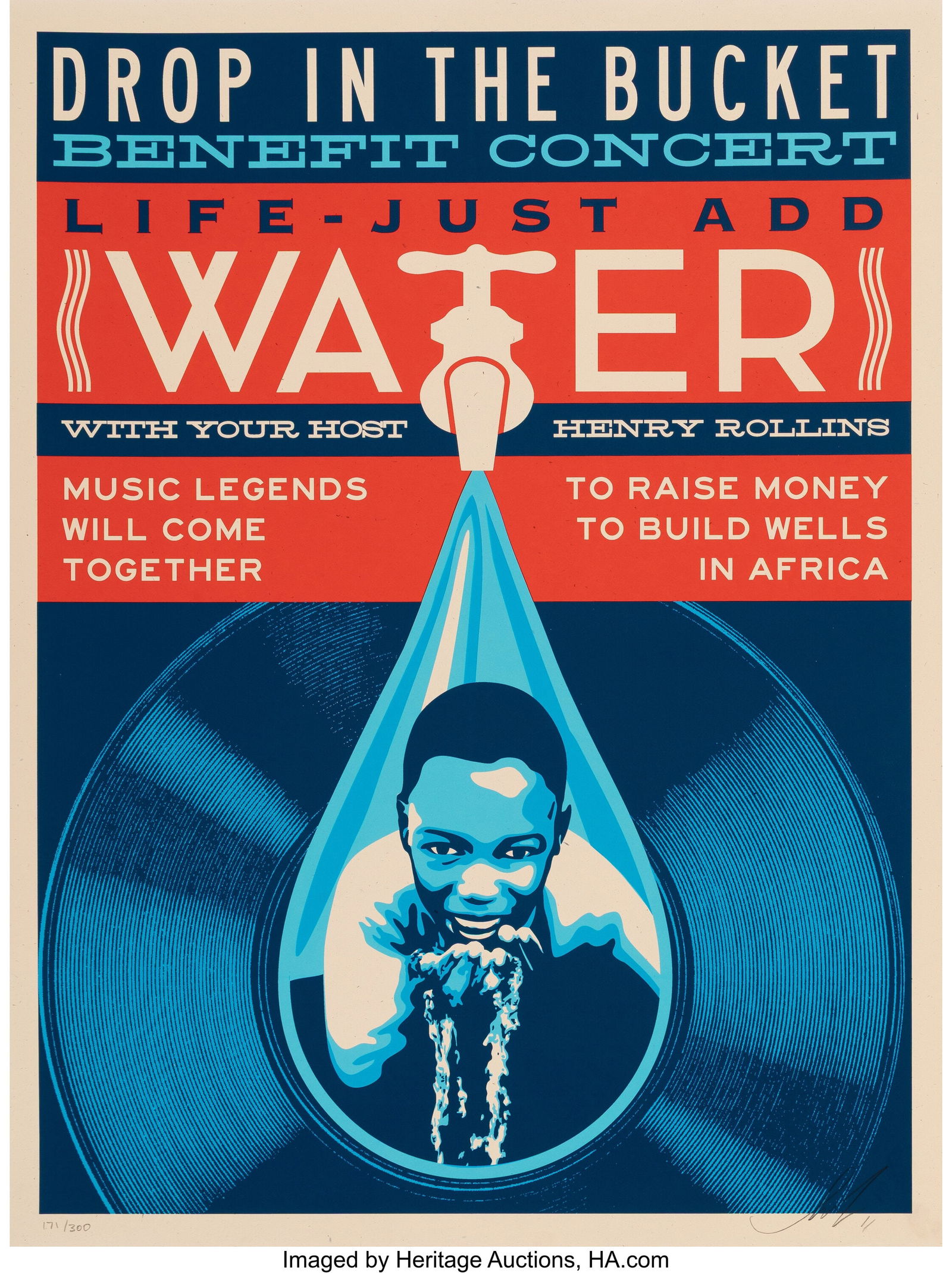 Shepard Fairey (b. 1970) Drop In The Bucket, 201 (1 of 1)