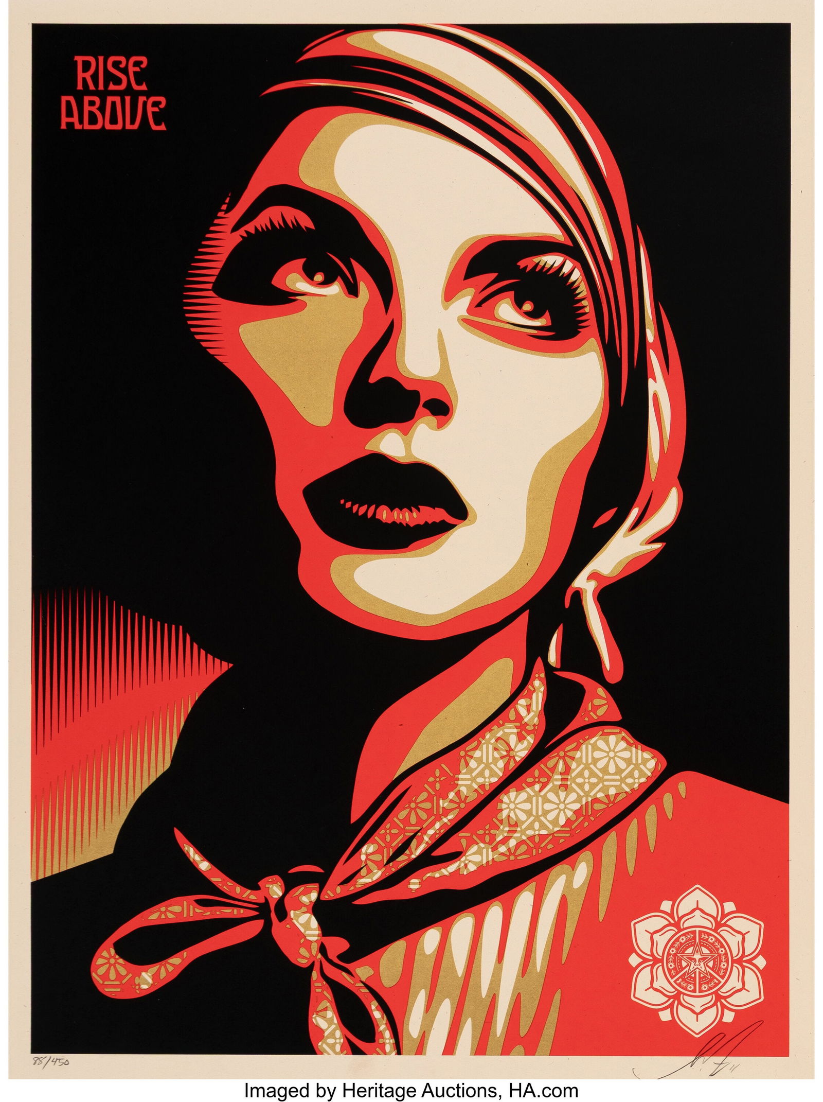 Shepard Fairey (b. 1970) Rise Above Rebel, 2011 (1 of 1)