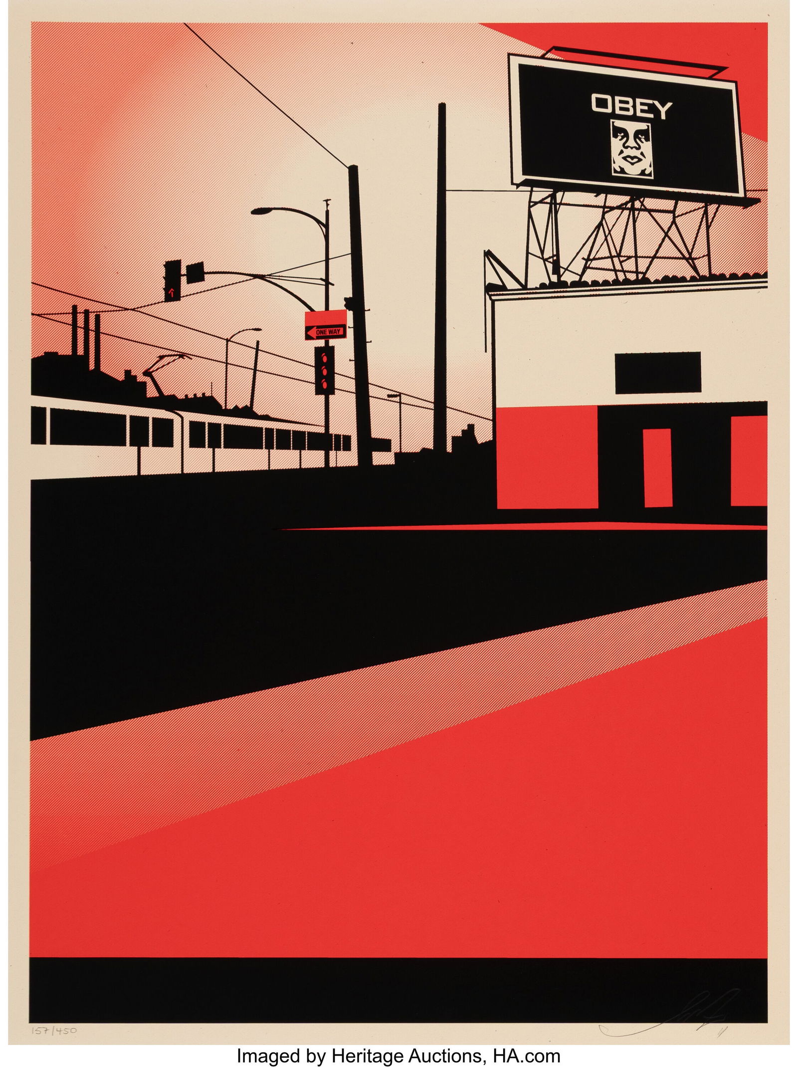 Shepard Fairey (b. 1970) Billboard, 2011 Screenp (1 of 1)