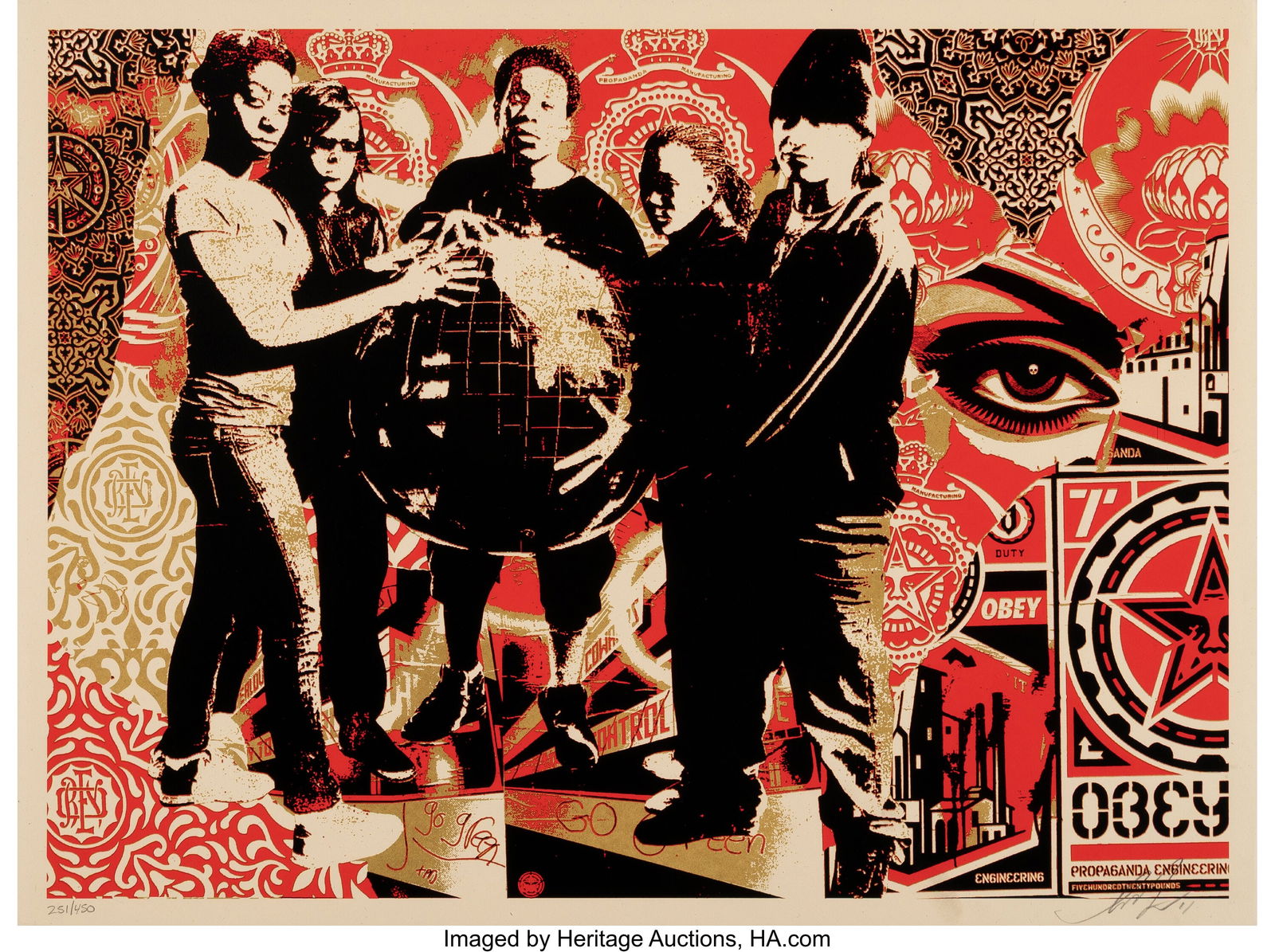 Shepard Fairey (b. 1970) She's Not a Planet, She (1 of 1)