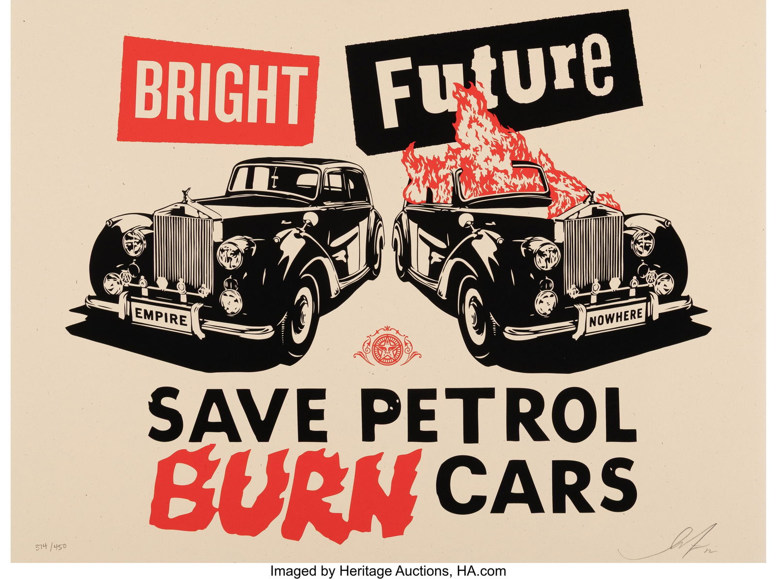 Shepard Fairey (b. 1970) Bright Future, 2012 Scr (1 of 1)