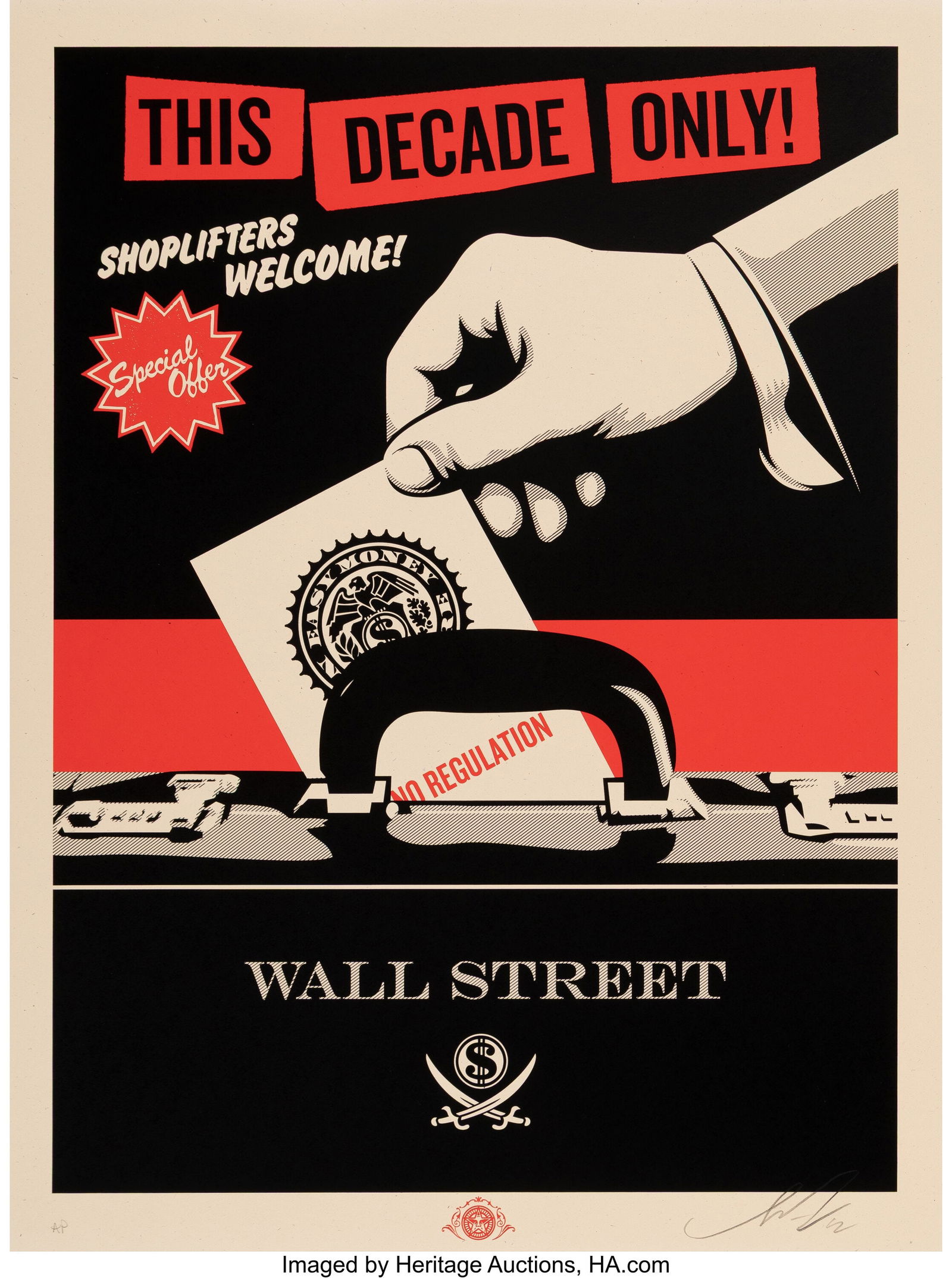 Shepard Fairey (b. 1970) Shoplifters Welcome, 20 (1 of 1)
