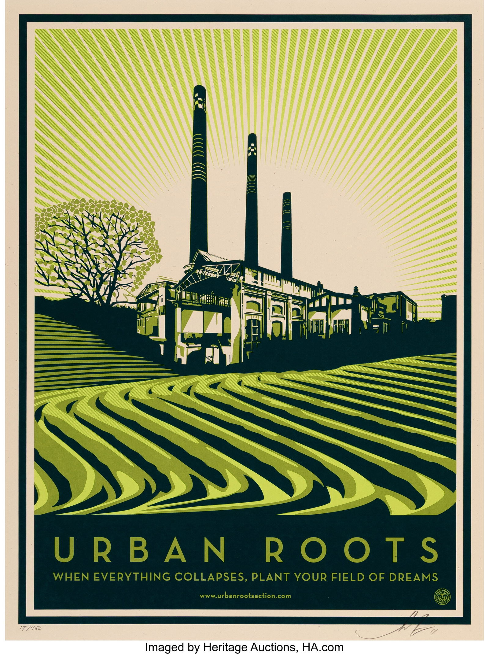 Shepard Fairey (b. 1970) Urban Roots, 2011 Scree (1 of 1)