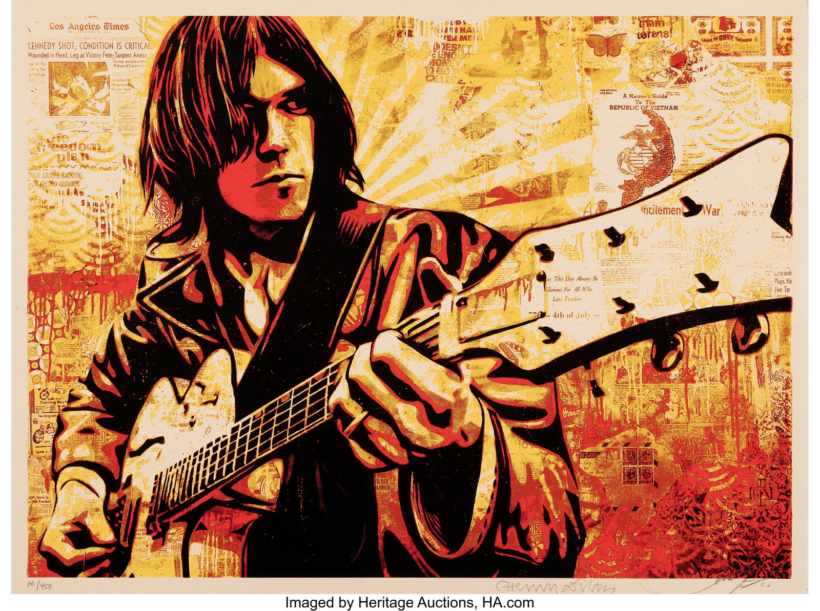 Shepard Fairey (b. 1970) Neil Young, 2011 Screen (1 of 1)