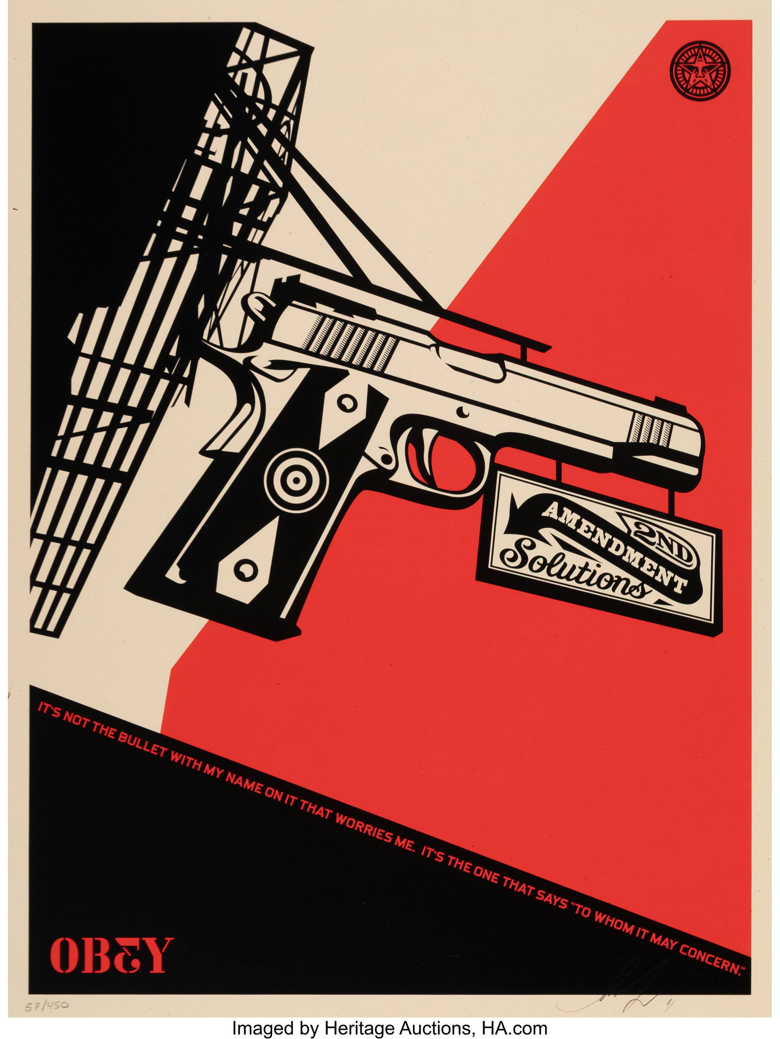 Shepard Fairey (b. 1970) 2nd Amendment Solutions (1 of 1)