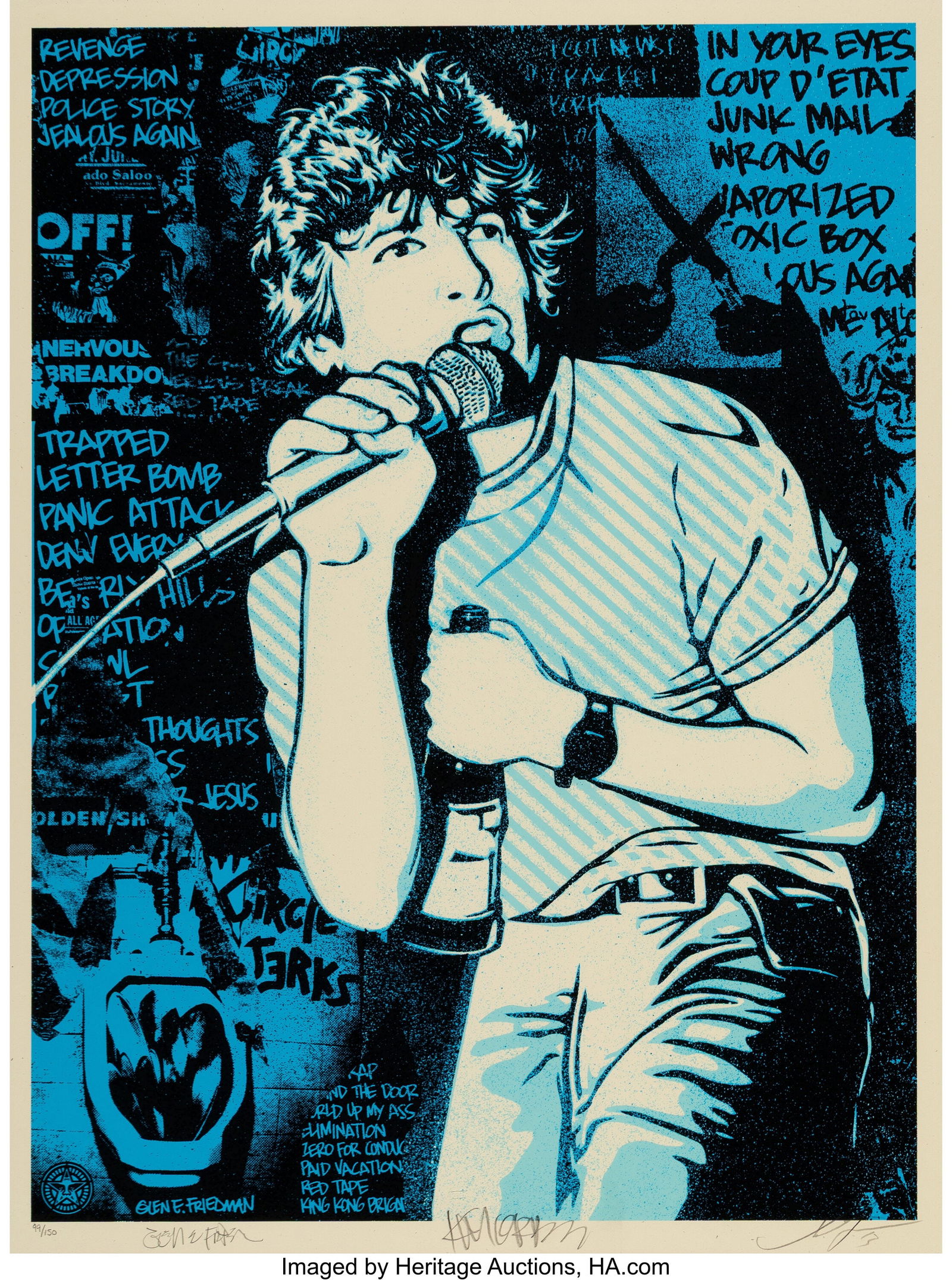 Shepard Fairey (b. 1970) Keith Morris (Blue), 20 (1 of 1)