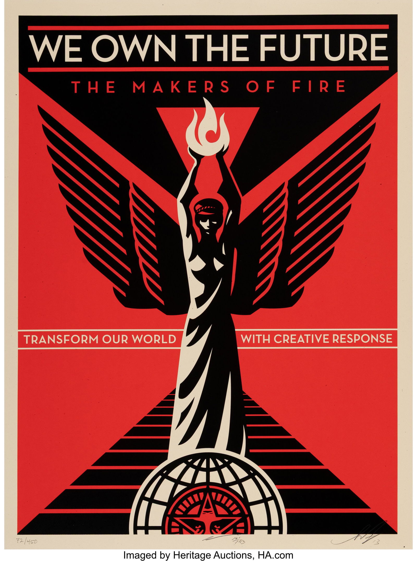 Shepard Fairey (b. 1970) We Own the Future, 2013 (1 of 1)