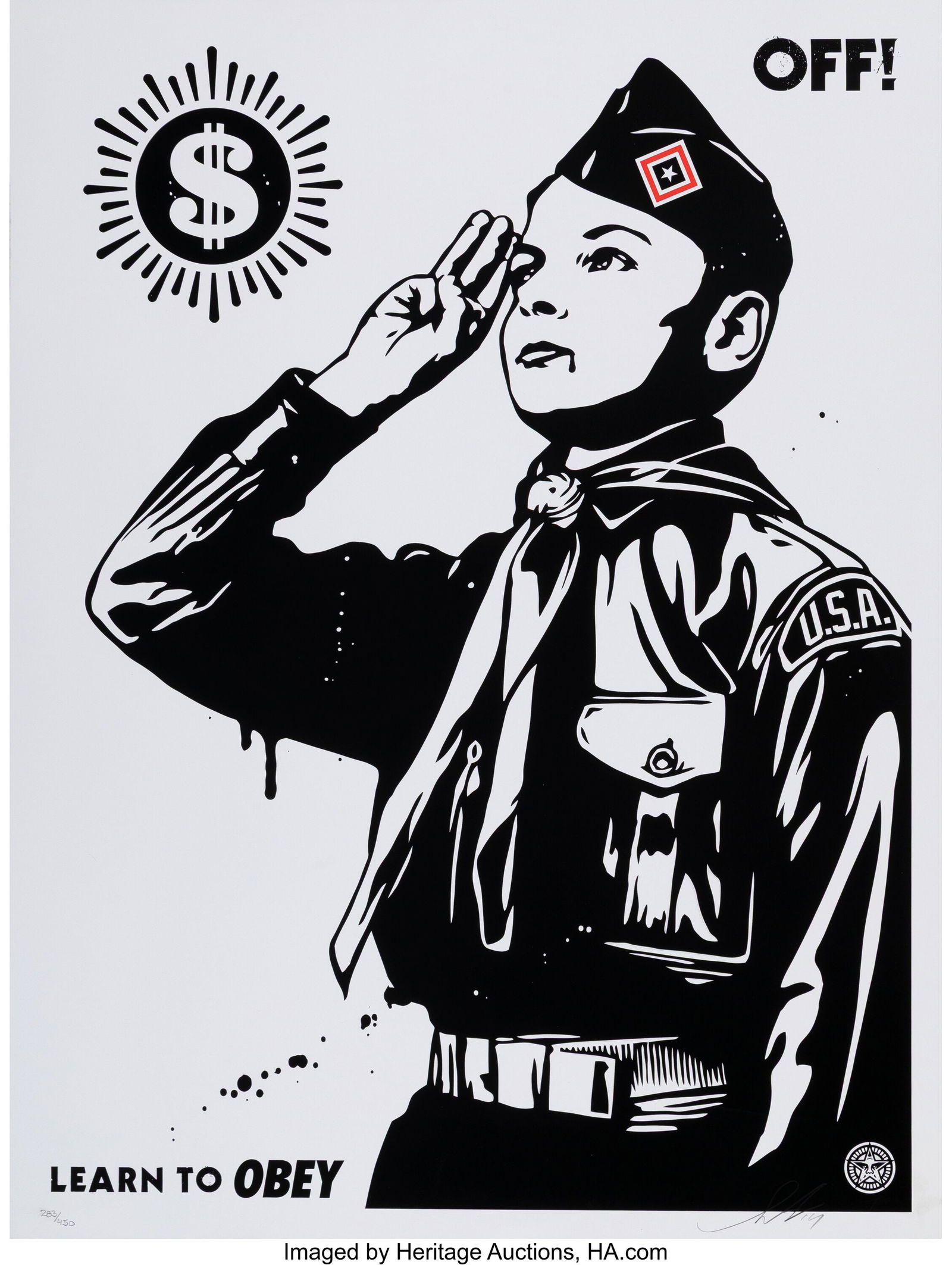 Shepard Fairey (b. 1970) Learn to Obey (Off!), 2 (1 of 1)