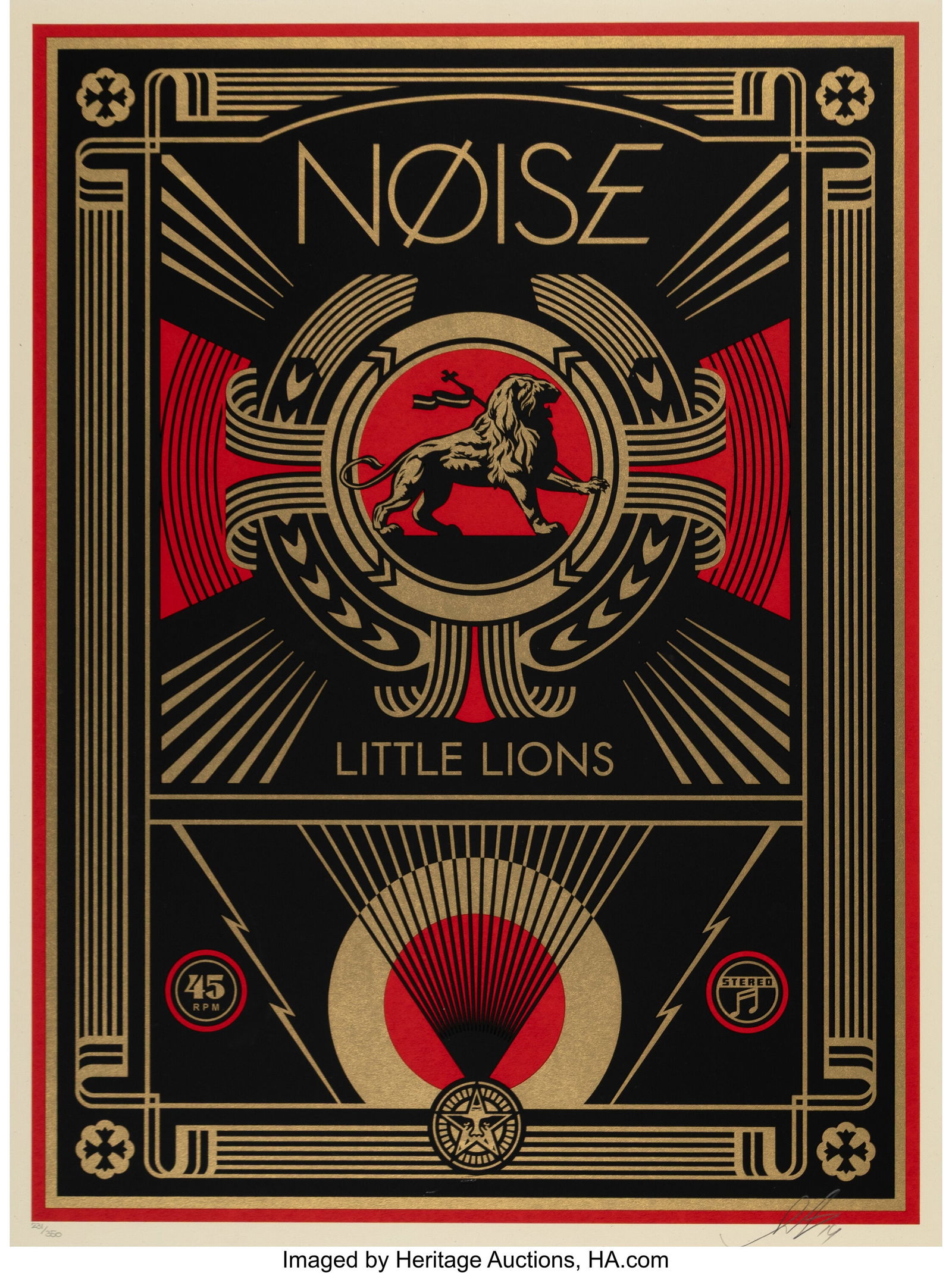 Shepard Fairey (b. 1970) Noise Little Lions, 201 (1 of 1)