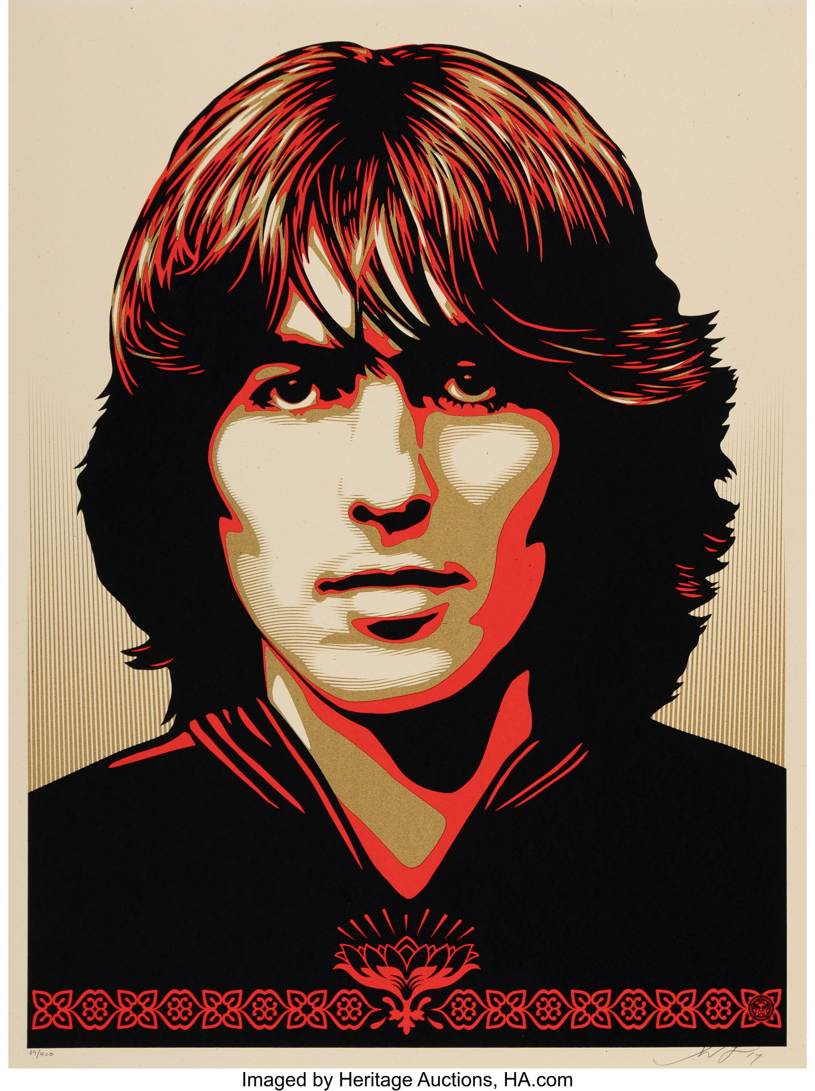 Shepard Fairey (b. 1970) Poster for George (Red (1 of 1)