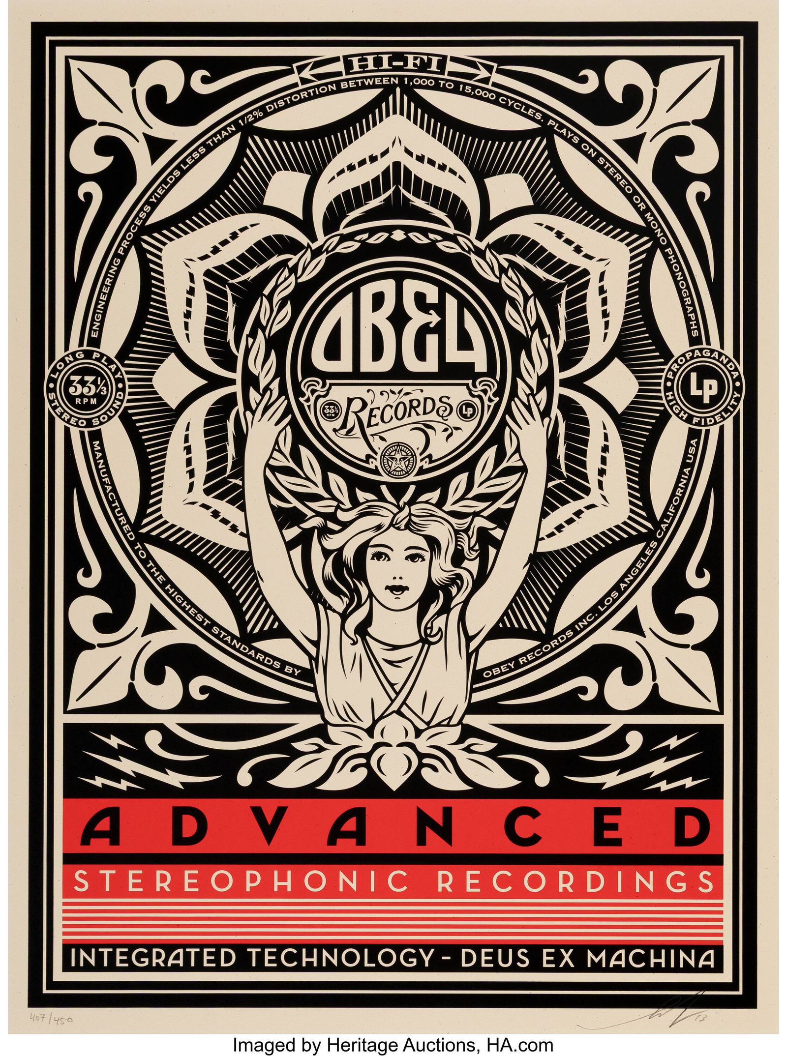 Shepard Fairey (b. 1970) Lotus Woman, 2013 Scree (1 of 1)