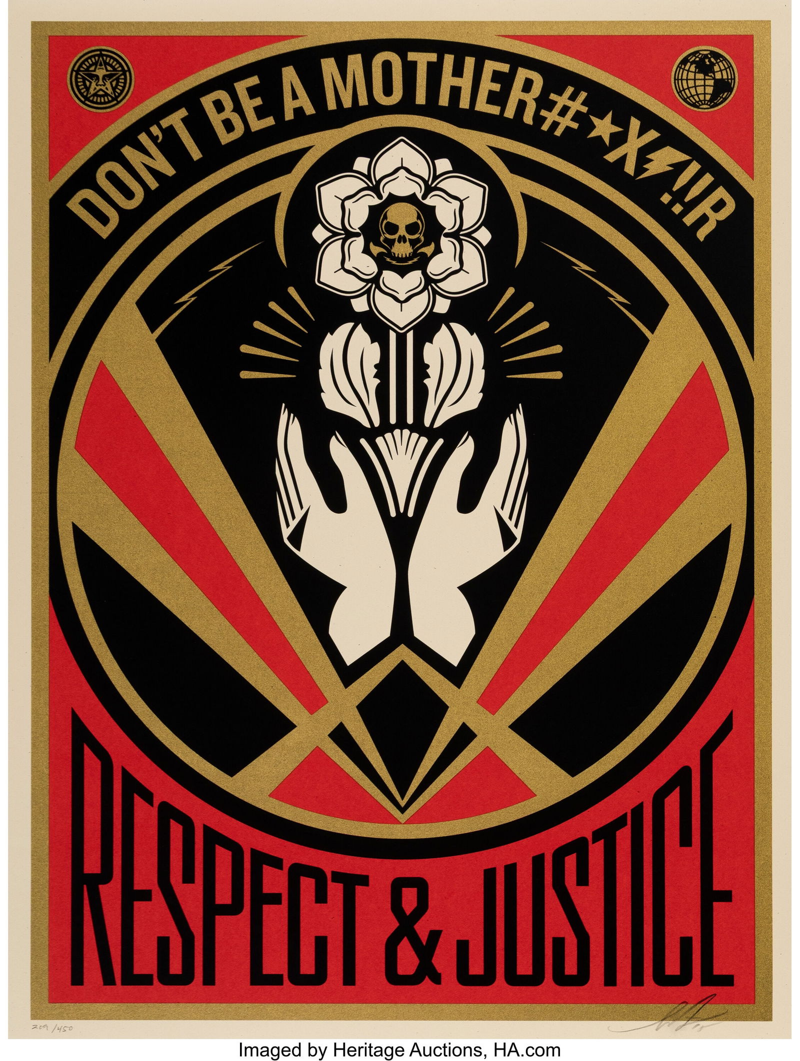 Shepard Fairey (b. 1970) Don't Be a MFR, 2015 Sc (1 of 1)
