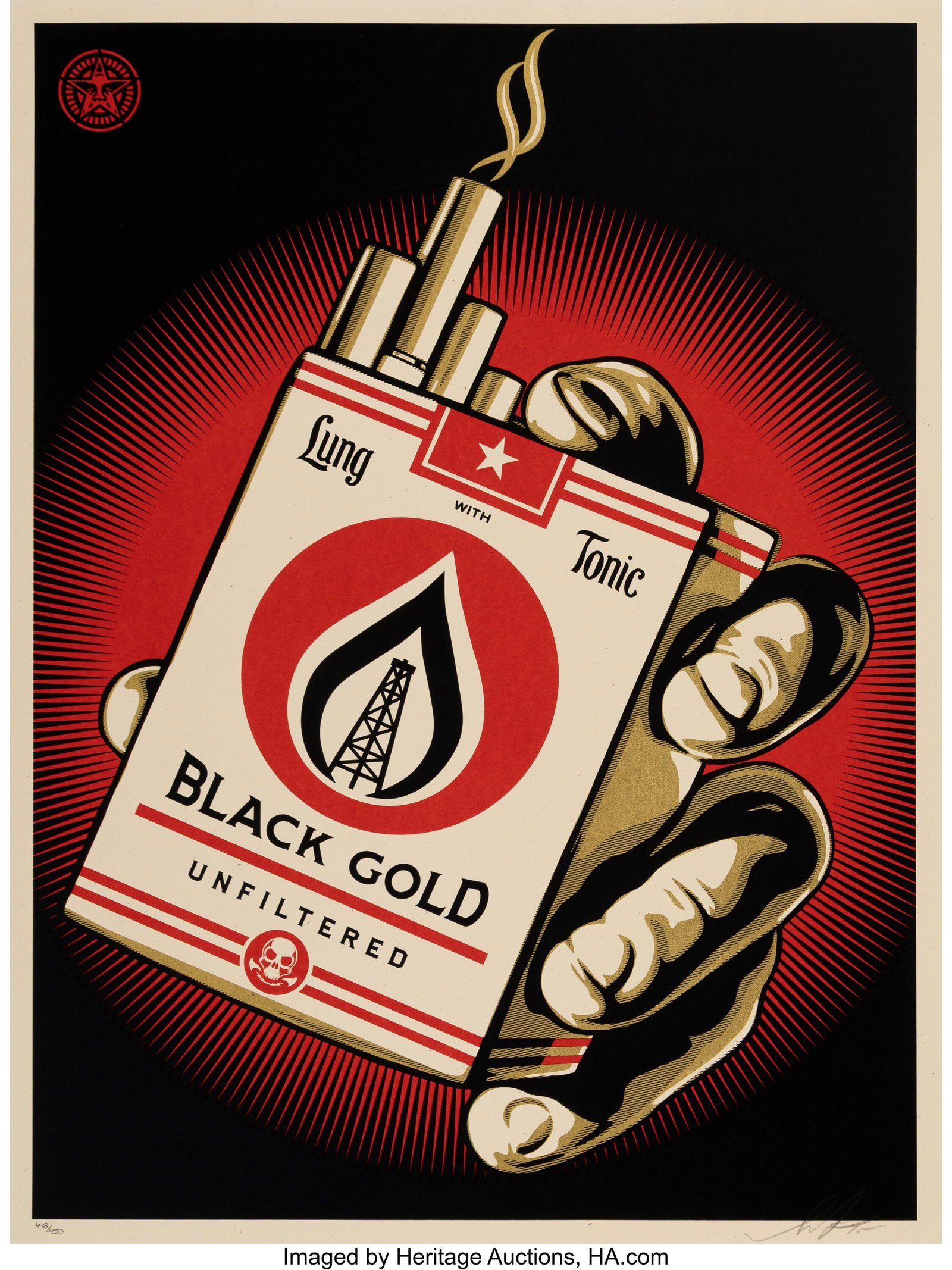 Shepard Fairey (b. 1970) Black Gold, 2015 Screen (1 of 1)
