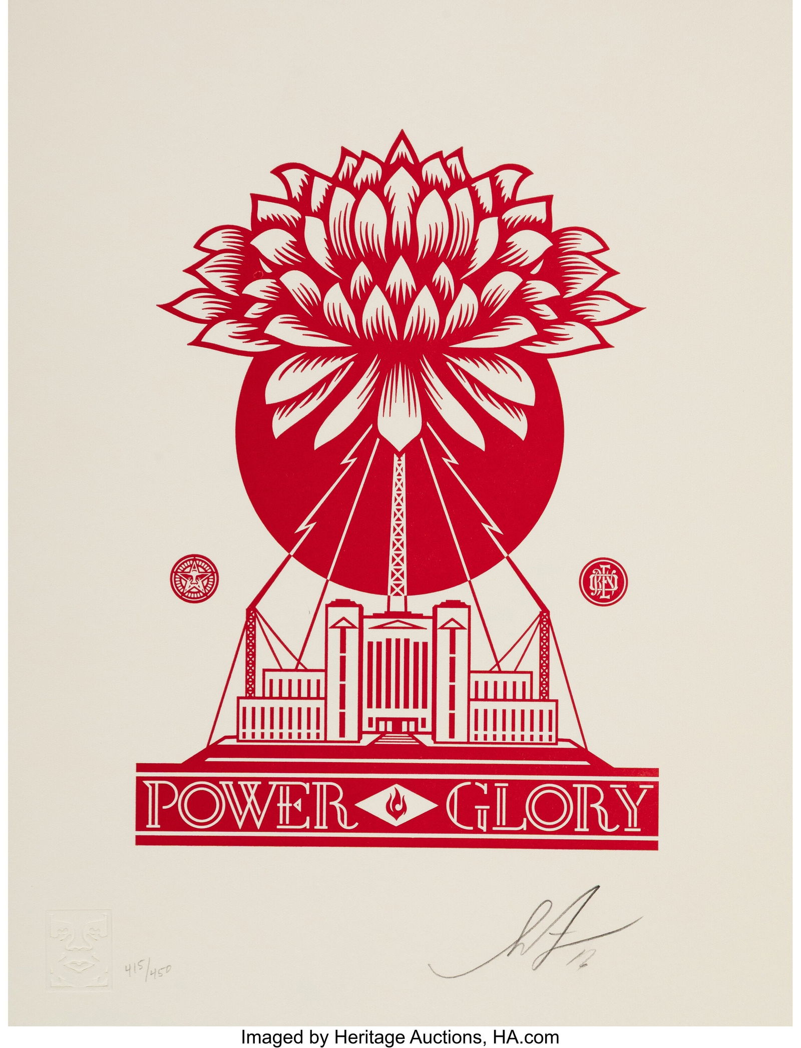 Shepard Fairey (b. 1970) Power & Glory, 2015 Le (1 of 2)