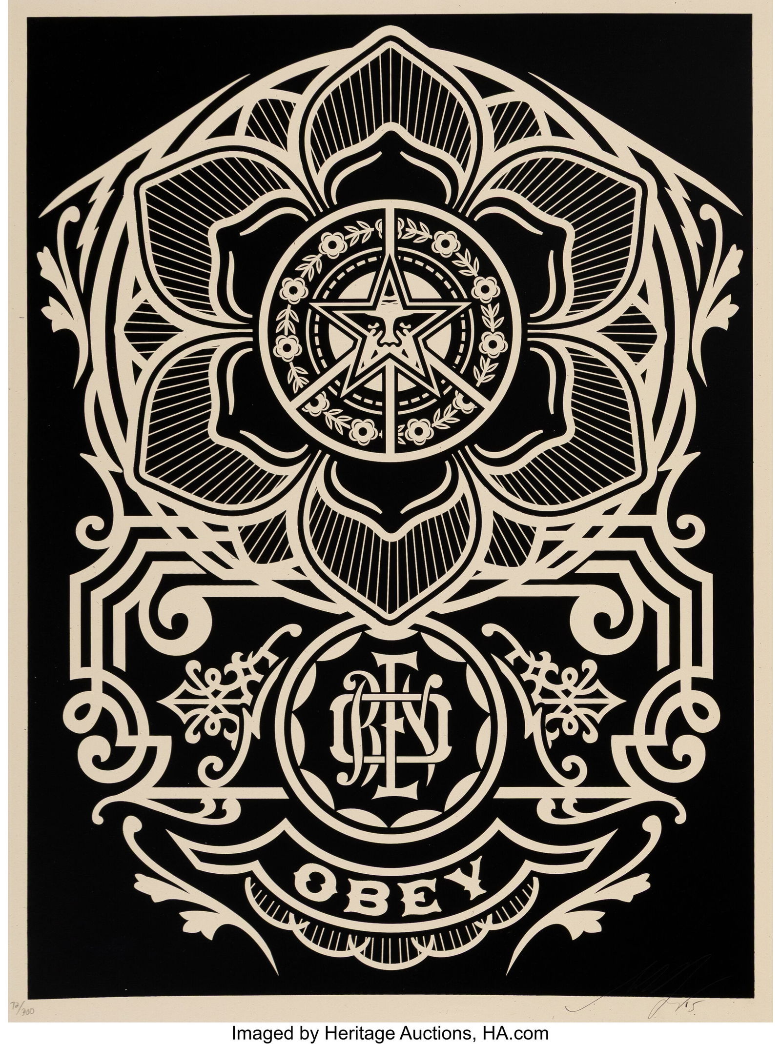 Shepard Fairey (b. 1970) Peace Ornament, 2006 Sc (1 of 1)