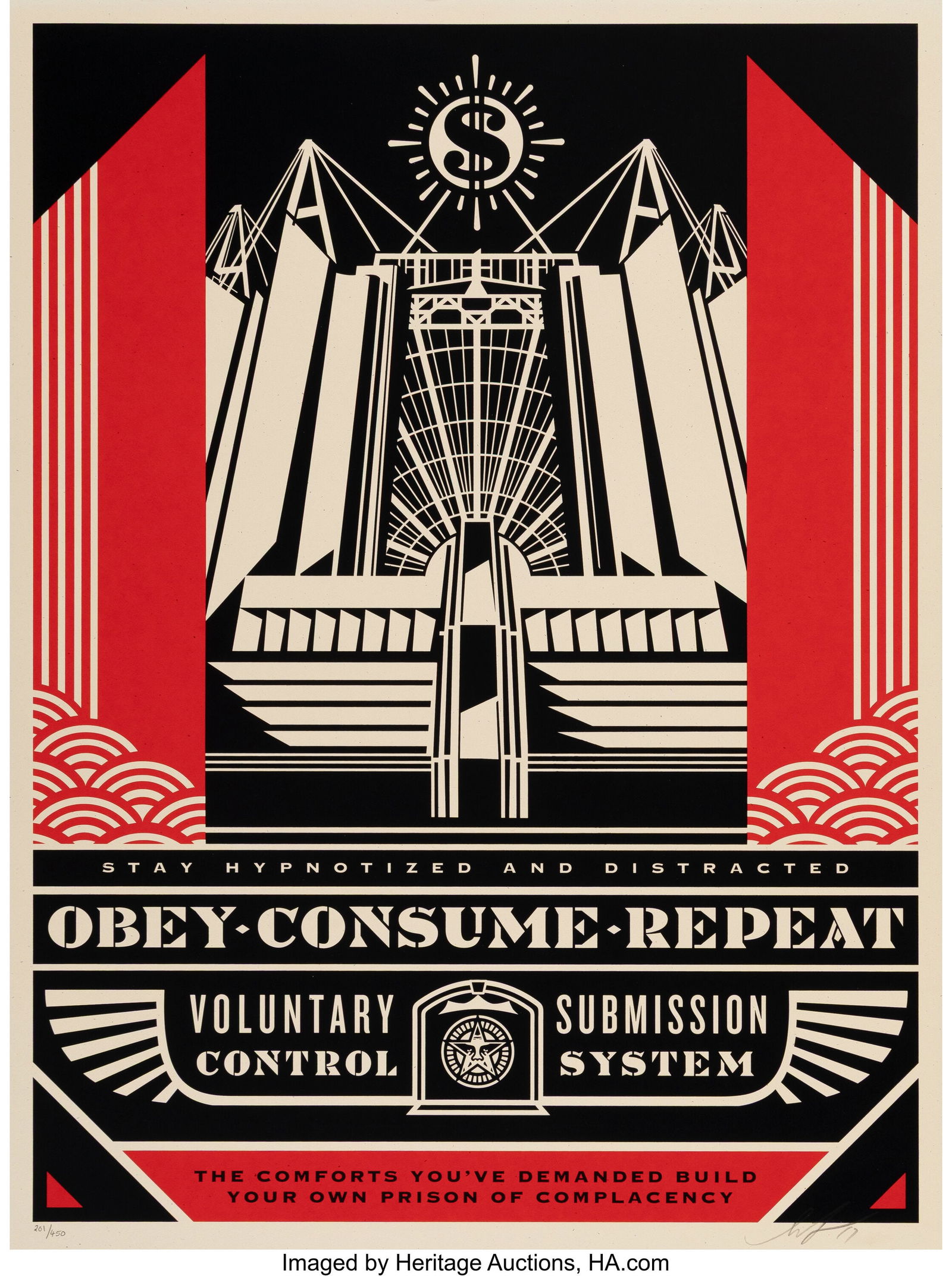 Shepard Fairey (b. 1970) Church of Consumption, (1 of 1)