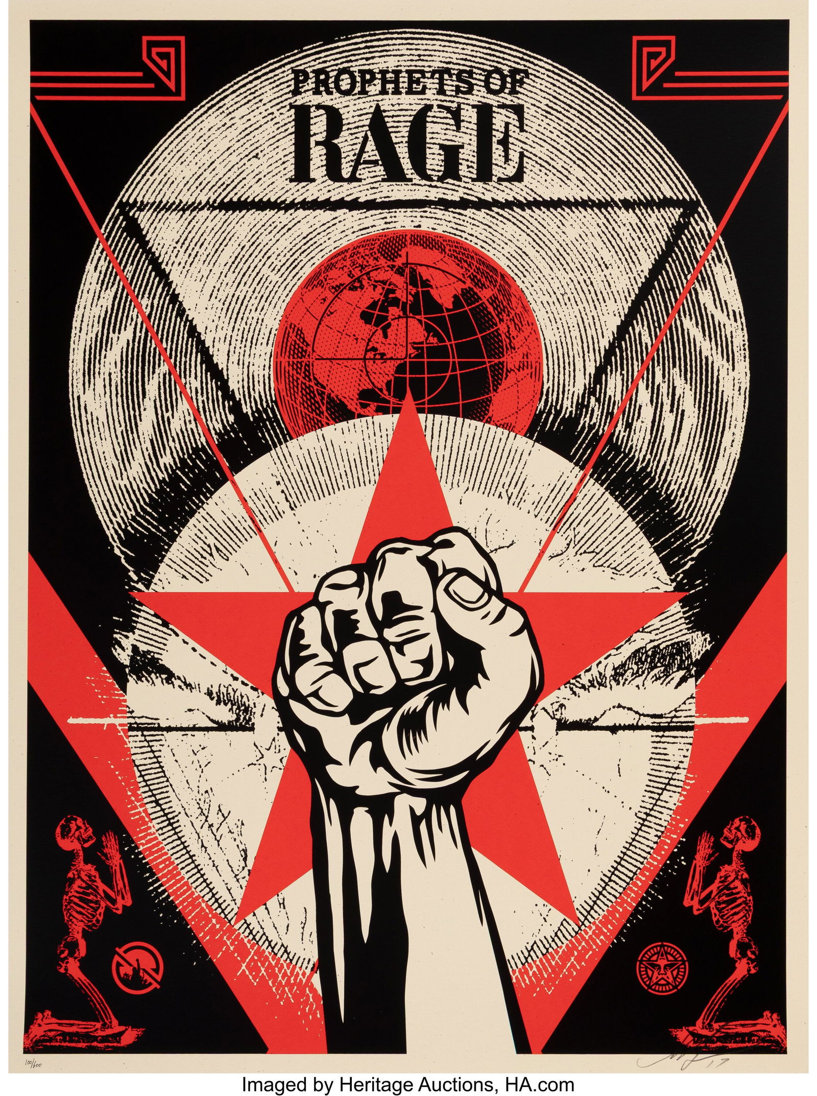 Shepard Fairey (b. 1970) Prophets of Rage: New D (1 of 1)