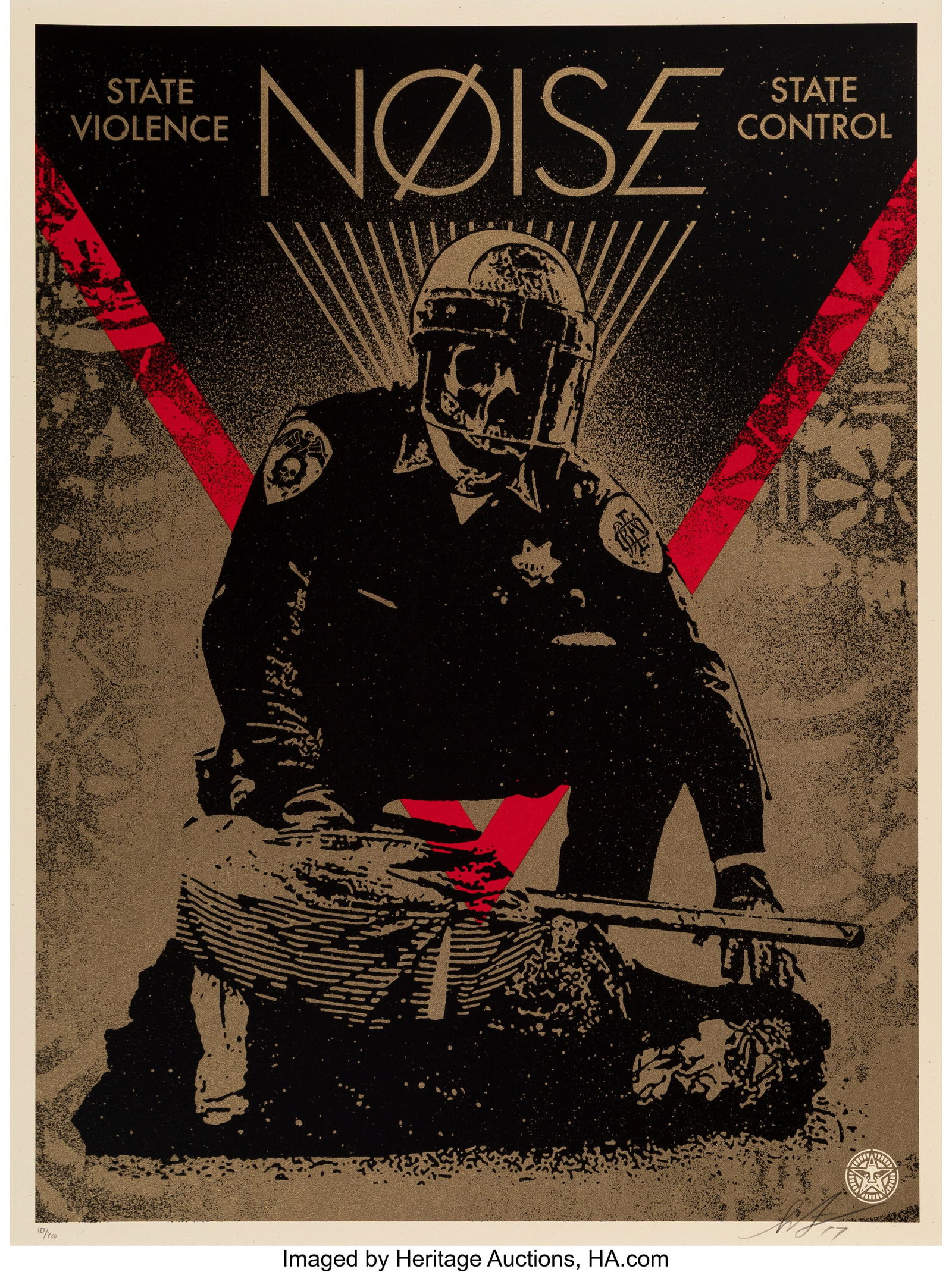 Shepard Fairey (b. 1970) State Violence State Co (1 of 1)