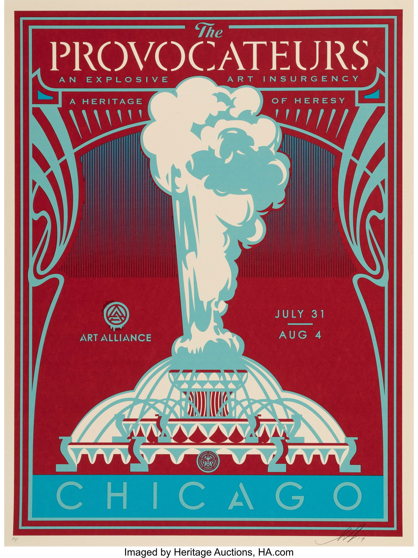 Shepard Fairey (b. 1970) Provocateurs (Red), 201 (1 of 1)