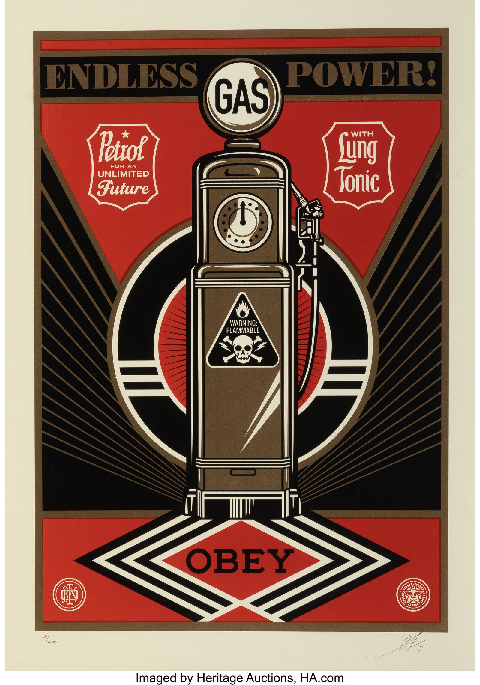 Shepard Fairey (b. 1970) Endless Power, 2014 Scr (1 of 2)