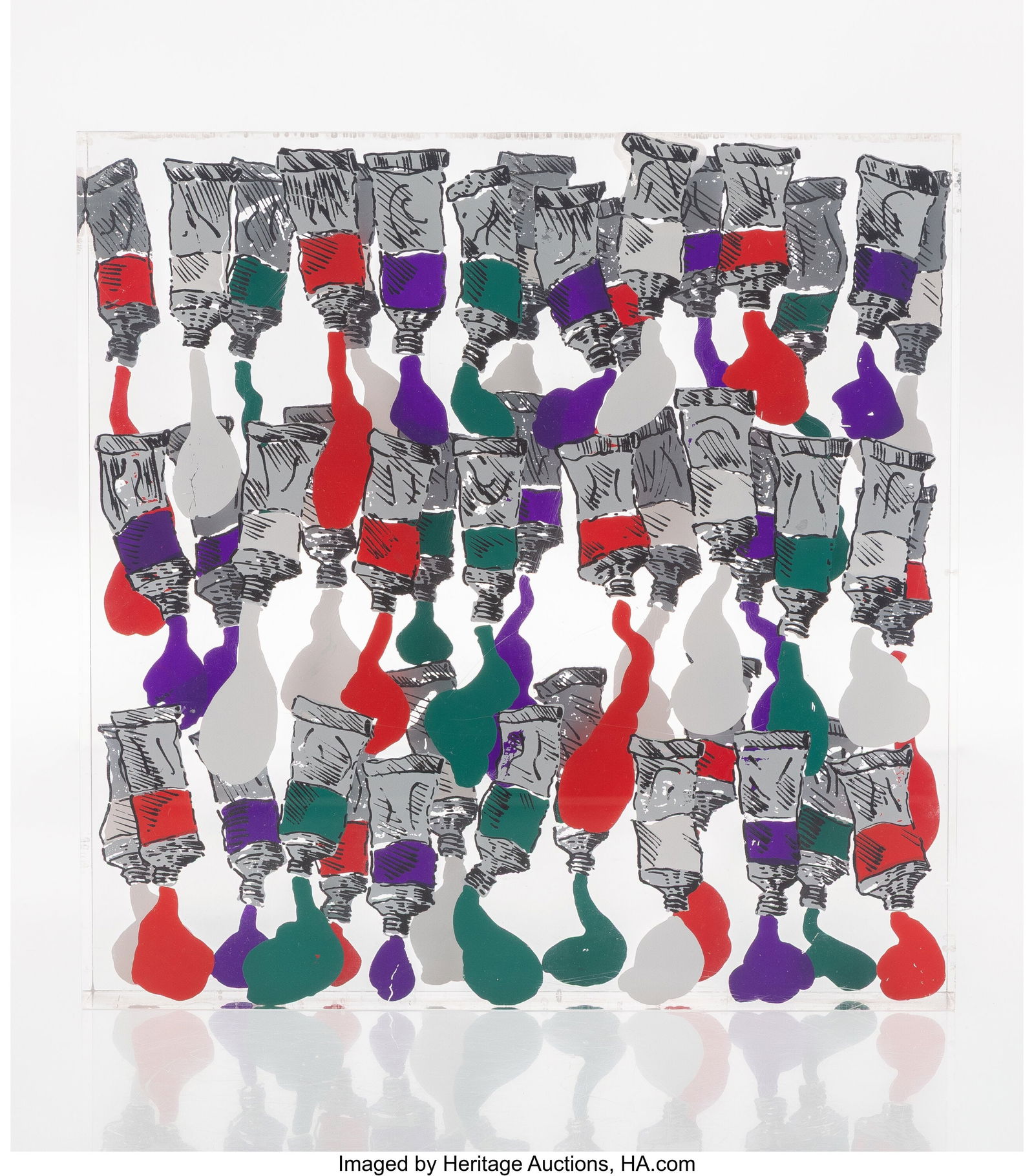 Arman (1928-2005) Untitled, 1979 Acrylic on plex (1 of 3)